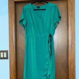 Green Wrap Dress